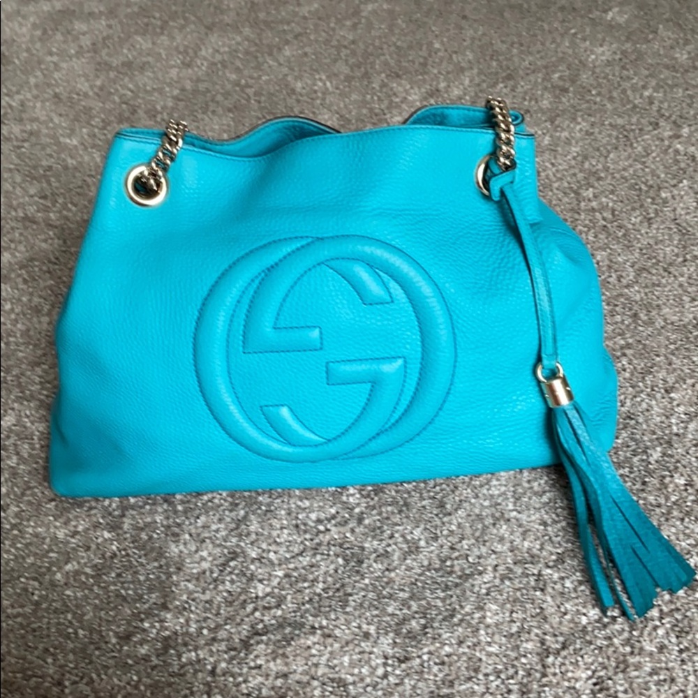 Gucci soho medium chain leather shoulder bag